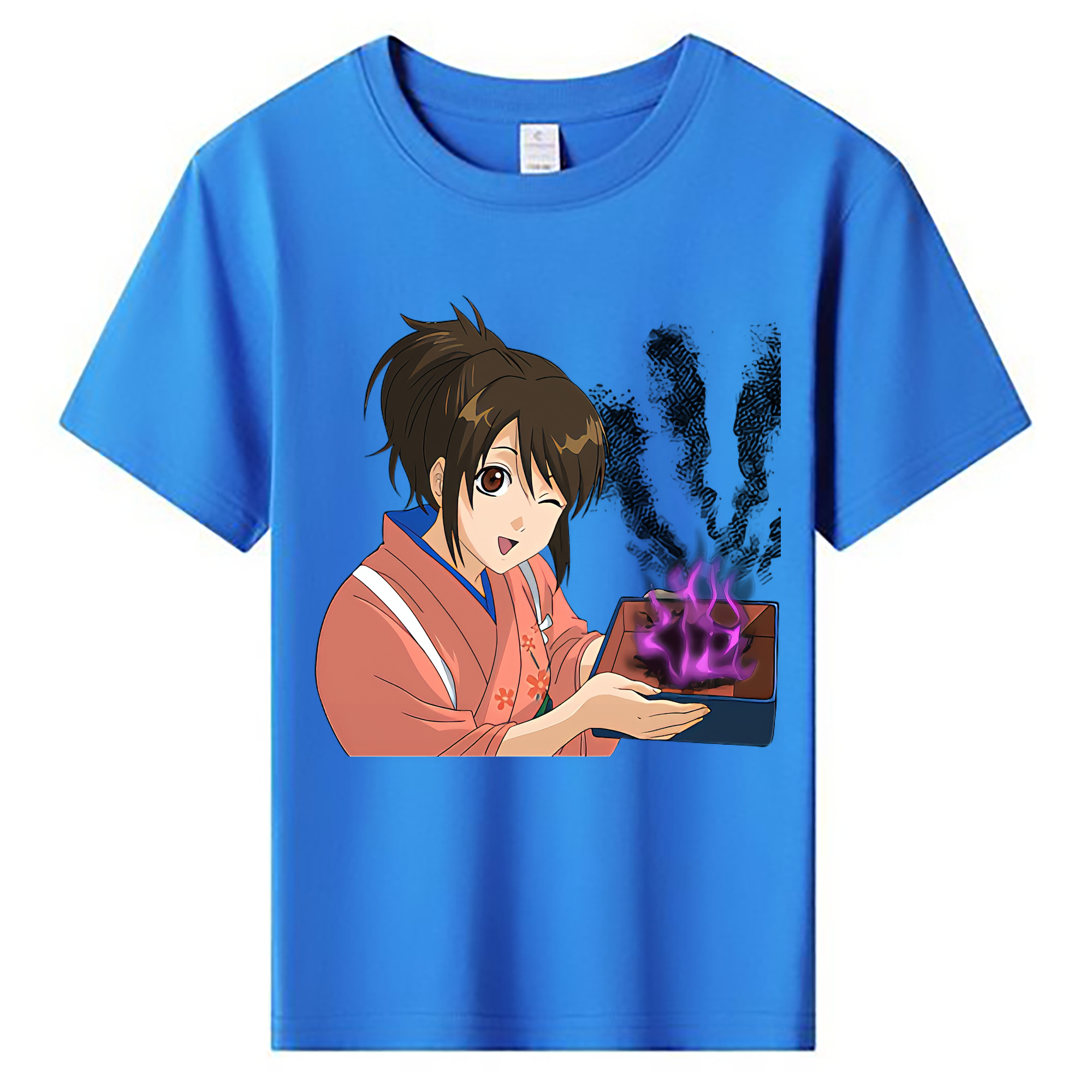 （画像用） ぎんたま 坂田銀時（さかたぎんとき） 神楽 志村新八（しむら しんぱち） GINTAMA Sakata Gintoki Kagura Shimura Shinpachi 綿100％キッズTシャツ（フロントプリント）